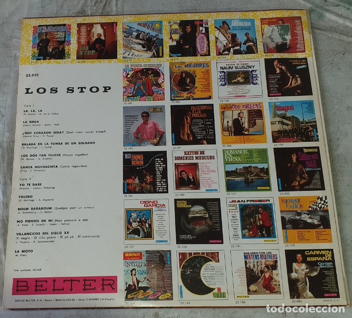 Discos de vinilo: Los Stop: La, la, la + 11 (Belter 1968) - Foto 4