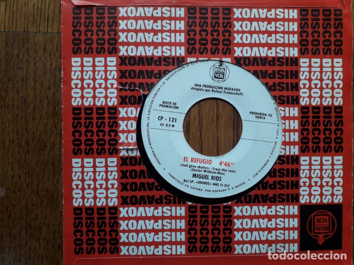 Discos de vinilo: Miguel rios - yo creo  en ti  +  el refugio - Foto 1