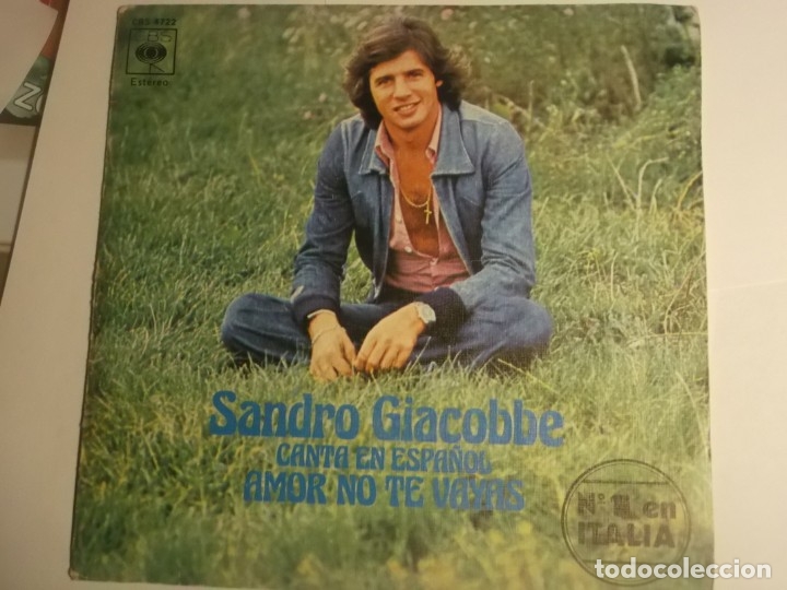 Discos de vinilo: SANDRO GIACOBBE-AMOR NO TE VAYAS - Foto 1