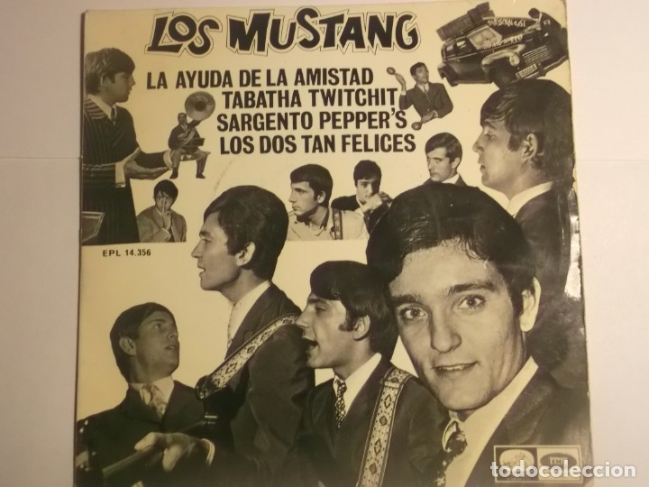 Discos de vinilo: LOS MUSTANG-LA AYUDA DE LA AMISTAD - Foto 1