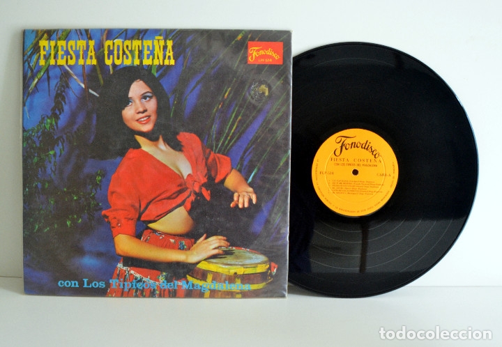 Disques de vinyle: LOS T&Iacute;PICOS DEL MAGDALENA - Fiesta Coste&ntilde;a - Fonodisco Venezuela 1973 VG++/VG++