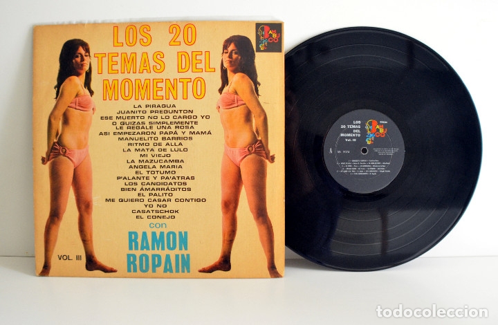 Dischi in vinile: RAM&Oacute;N ROPAIN - 20 Temas del momento vol. III. Bambuco D.B5074 Colombia VG+/VG+