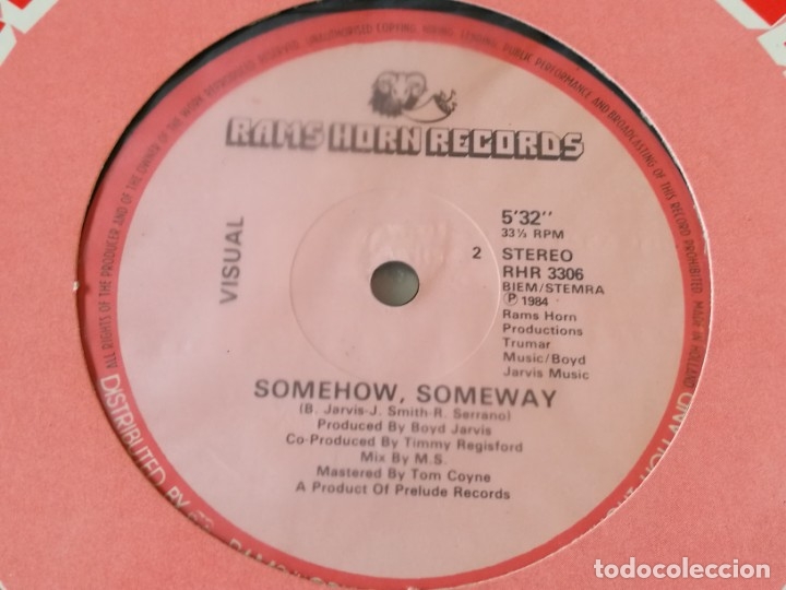 Discos de vinilo: Visual - Somehow, Someway - 1984 - Foto 3