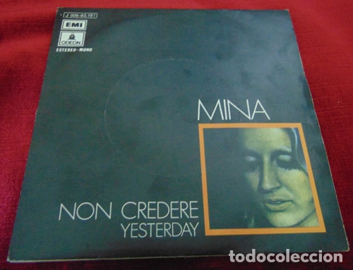 Discos de vinilo: Mina &lrm;&ndash; Non Credere - SINGLE 1971 - Foto 1