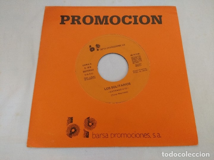 Discos de vinilo: SINGLE/LOS SOLITARIOS/EXTRA&Ntilde;O/SINGLE PROMOCIONAL. - Foto 1