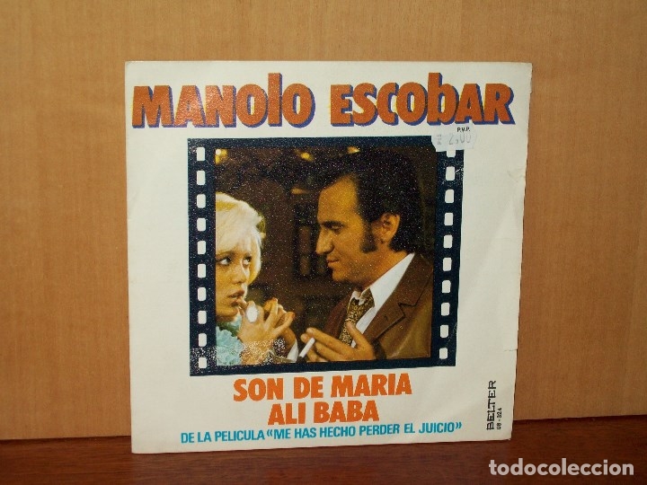 Vinyl-Schallplatten: MANOLO  ESCOBAR   -  SON  DE  MARIA  -   ALI  BABA   -  SINGLE