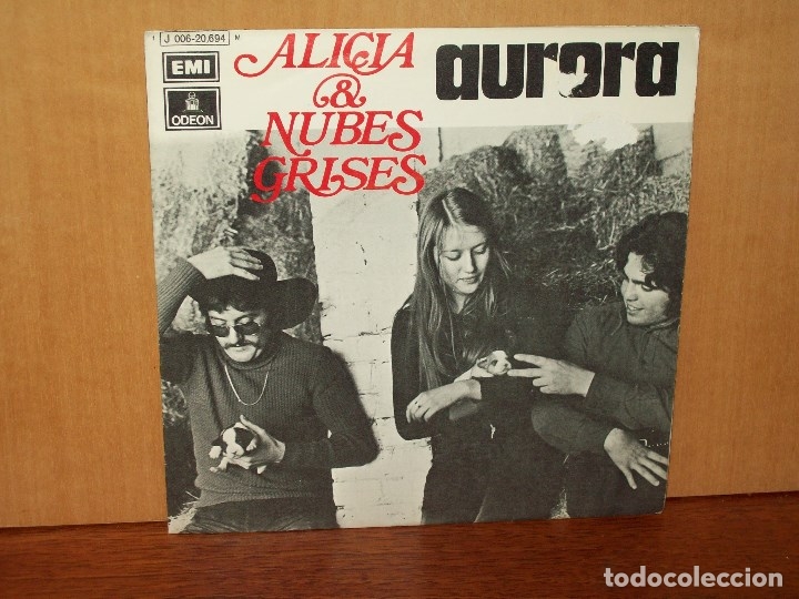 Discos de vinilo: ALICIA  &  NUBES  GRISES   - AURORA  - CRUCES   -   SINGLE - Foto 1