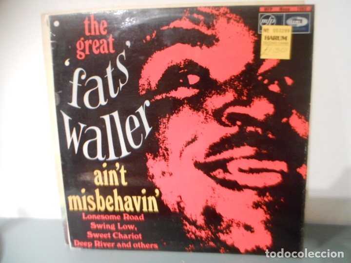Discos de vinilo: THE GREAT FAST WALLER - AINT MISBEHAVIN - Foto 1
