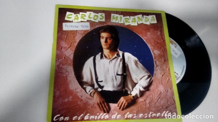 Discos de vinilo: SINGLE ( VINILO) DE CARLOS MIRANDA A&Ntilde;OS  80 - Foto 1