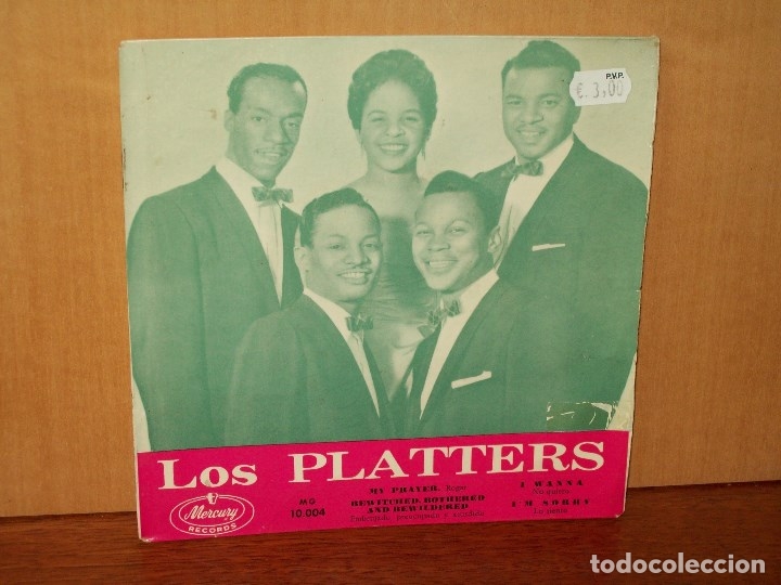 Discos de vinilo: LOS  PLATTERS  -  EP 4   CANCIONES - Foto 1