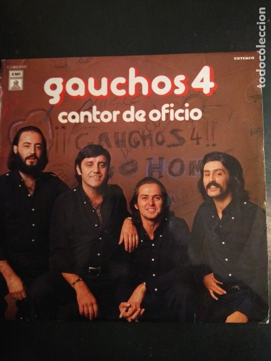 Discos de vinilo: LP Gauchos 4   Cantor de Oficio - Foto 1