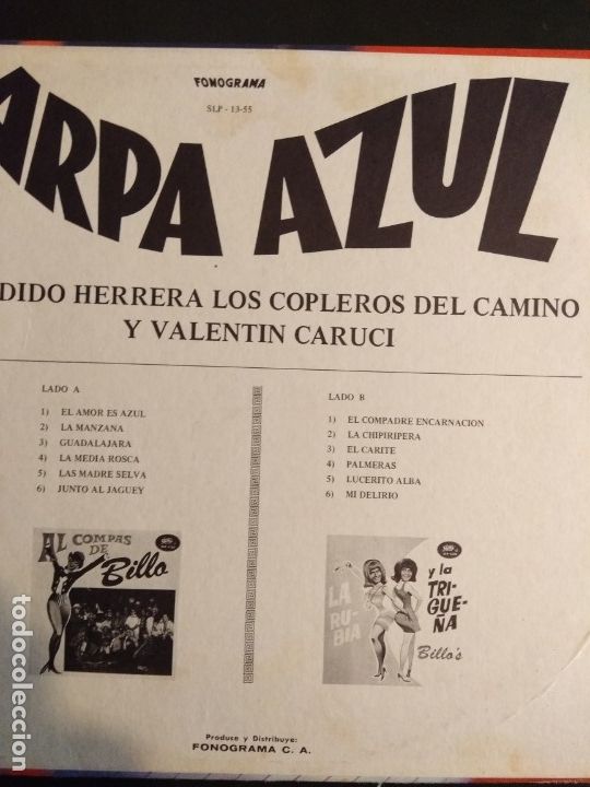 Discos de vinilo: Arpa Azul   LP - Foto 2
