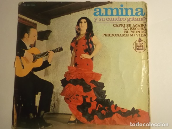 Discos de vinilo: AMINA Y SU CUADRO GITANO-CAPRI SE ACABO-SU PRIMER DISCO - Foto 1