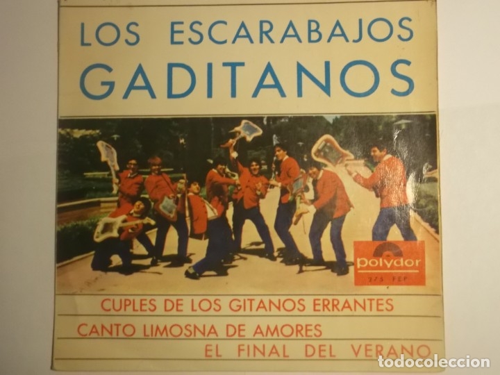 Discos de vinilo: LOS ESCARABAJOS GADITANOS-CUPLES DE LOS GITANOS ERRANTES - Foto 1