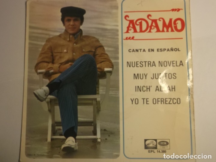 Discos de vinilo: ADAMO-CANTA EN ESPA&Ntilde;OL-NUESTRA NOVELA