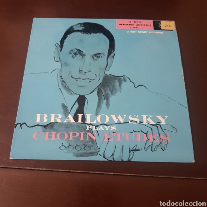 Discos de vinilo: BRAILOWSKY PLAYS CHOPIN ETUDES SINGLE - Foto 1