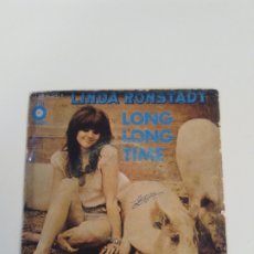 Discos de vinilo: LINDA RONSTADT LONG LONG TIME / NOBODYS ( 1970 CAPITOL ESPAÑA ). Lote 180517120