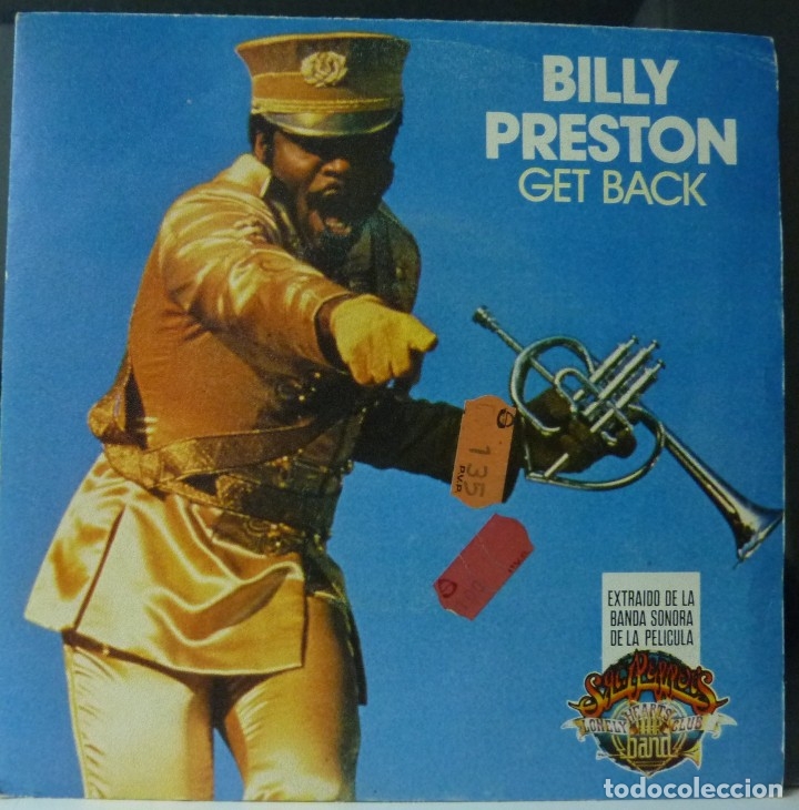 Discos de vinilo: BILLY PRESTON // GET BACK/ THE BEATLES/ 1978 // SINGLE - Foto 1