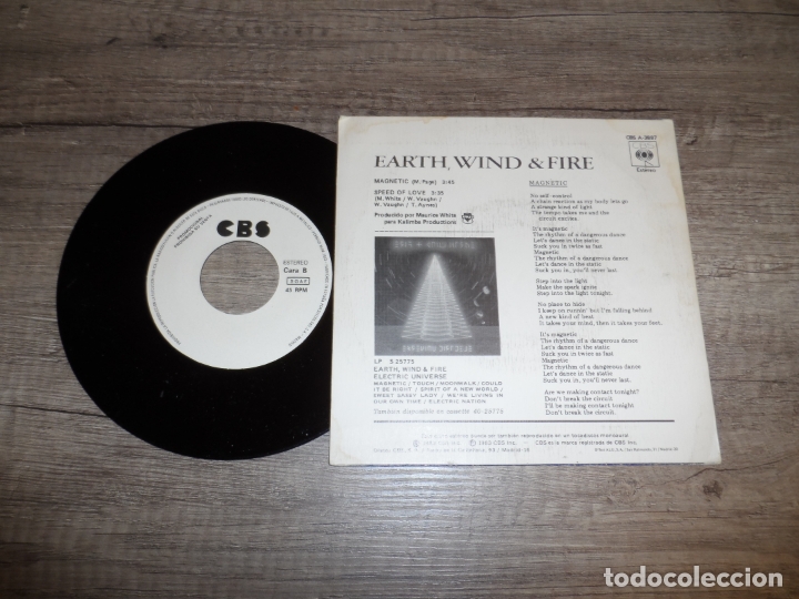 Discos de vinilo: EARTH WIND & FIRE - MAGNETIC (PROMOCIONAL) - Foto 2