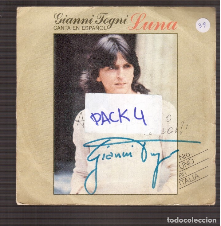 Discos de vinilo: SINGLES ORIGINAL DE GIANNI FOGNI - Foto 1