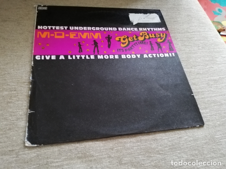 Discos de vinilo: M-d-emm. Get busy. maxi - Foto 1