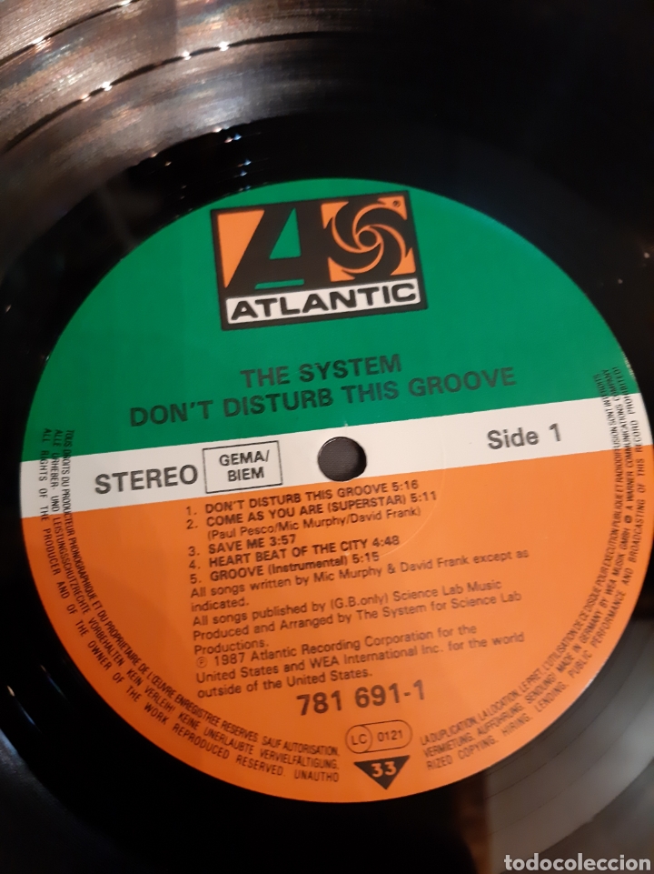 Discos de vinilo: The system Sony disturbio gris Groove Atantic - Foto 4