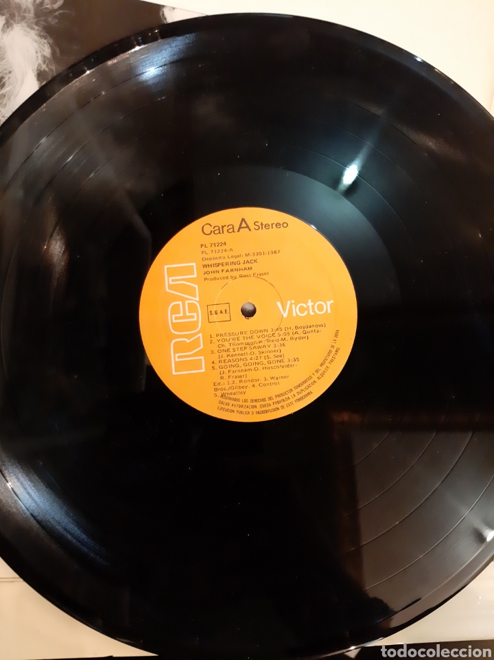 Discos de vinilo: Whispering Jack John Farnhan 1986 - Foto 3