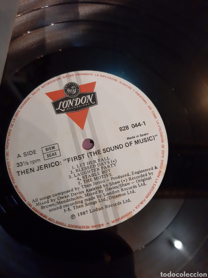 Discos de vinilo: 1987 London Then Jerico Lp - Foto 2