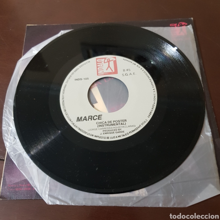 Discos de vinilo: MARCE CHICA DE POSTER 45 R.P.M. SINGLE - Foto 3