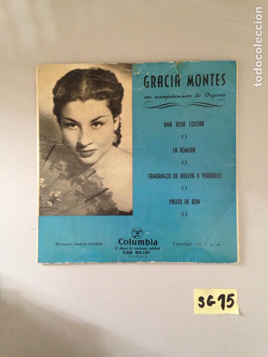 Discos de vinilo: Gracia montes - Foto 1