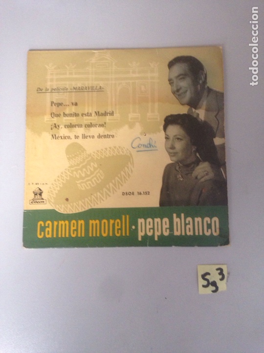 Discos de vinilo: Carmen Morell Pepe blanco - Foto 1