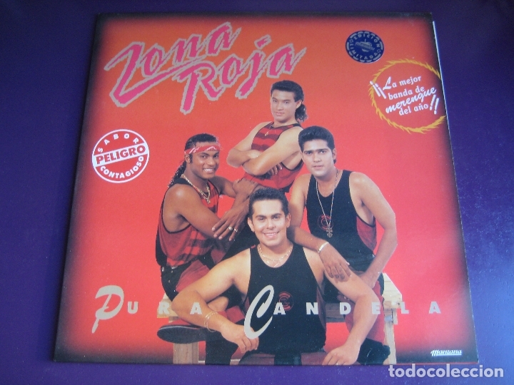 Vinyl records: Zona Roja LP MANZANA 1993 EDICION LIMITADA SIN ESTRENAR - Pura Candela - LATIN MERENGUE SALSA