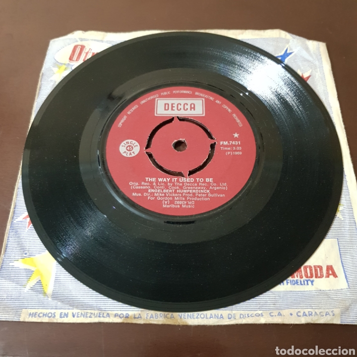 Discos de vinilo: ENGELBERT HUMPERDINCK A GOOD THING GOING SINGLE - Foto 3
