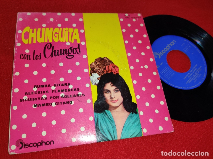 Discos de vinilo: CHUNGUITA CON LOS CHUNGOS Rumba gitana/Mambo gitano +2 EP 1961 Discophon - Foto 1