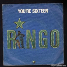 Discos de vinilo: RINGO STARR - YOU'RE SIXTEEN / DEVIL WOMAN - (EMI, 1974 · PESO: 42 GRAMOS). Lote 181003297