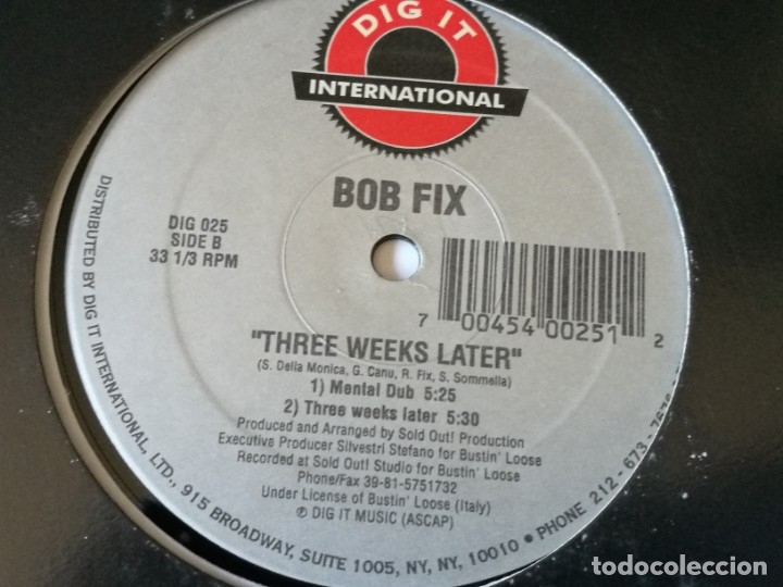 Discos de vinilo: Bob Fix - Three Weeks Later - 1995 - Foto 2