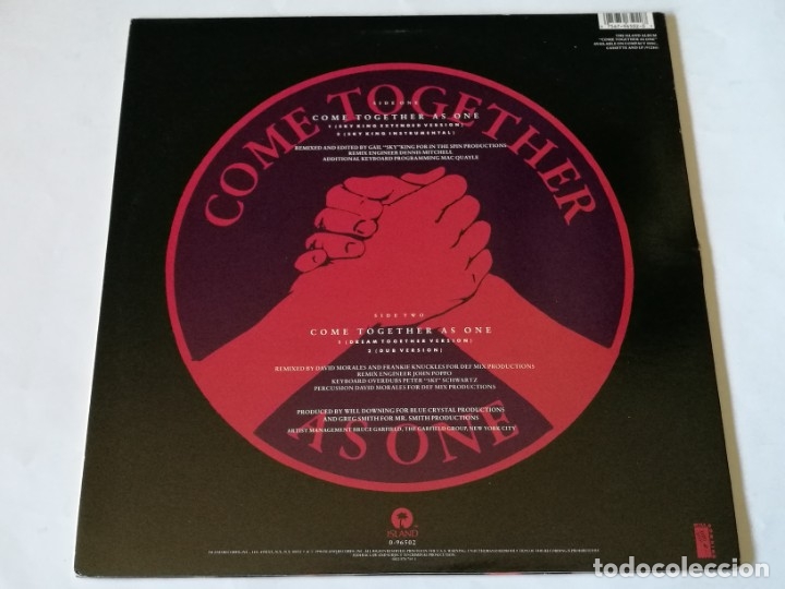 Discos de vinilo: Will Downing - Come Together As One - 1990 - Foto 2