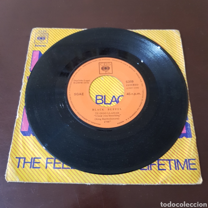 Discos de vinilo: BLACK BUFFEL I HEAR YOU KNOCKING 45 R.PM. SINGLE - Foto 4