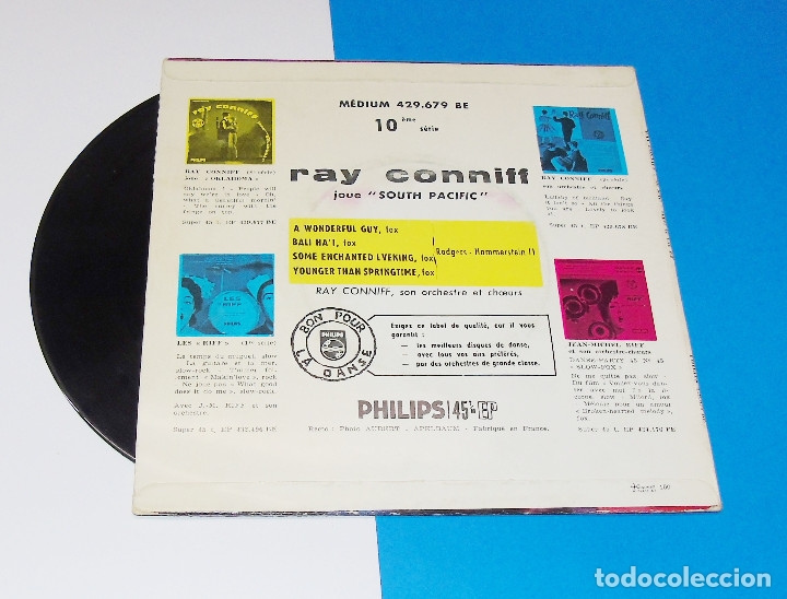 Discos de vinilo: RAY CONNIFF --SOUTH PACIFIC --EDICION FRANCESA 1969 ***COL*** - Foto 2
