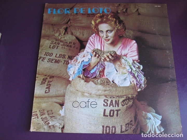 Vinyl records: Flor De Loto LP FENIX 1978 - Cafe - FOLK PUERTO RICO - LATIN BOLERO - POPULAR