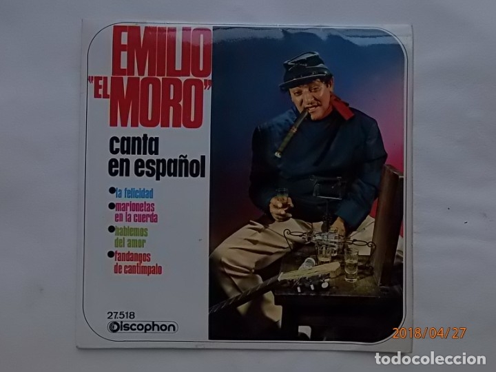 Discos de vinilo: DISCO 45 RPM - EMILIO EL MORO - DISCOPHON. - Foto 1