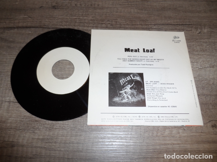 Discos de vinilo: MEAT LOAF - PEEL OUT (PROMOCIONAL) - Foto 2