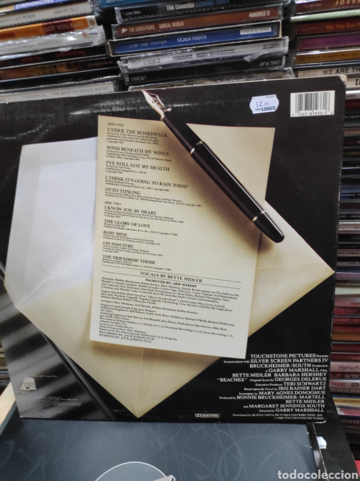 Discos de vinilo: Bette Midler beaches original soundtrack - Foto 2
