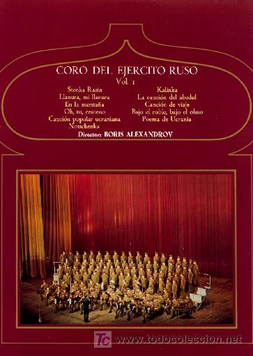 Discos de vinilo: COROS DEL EJERCITO RUSO &middot; (LP 33 rpm) - Foto 1