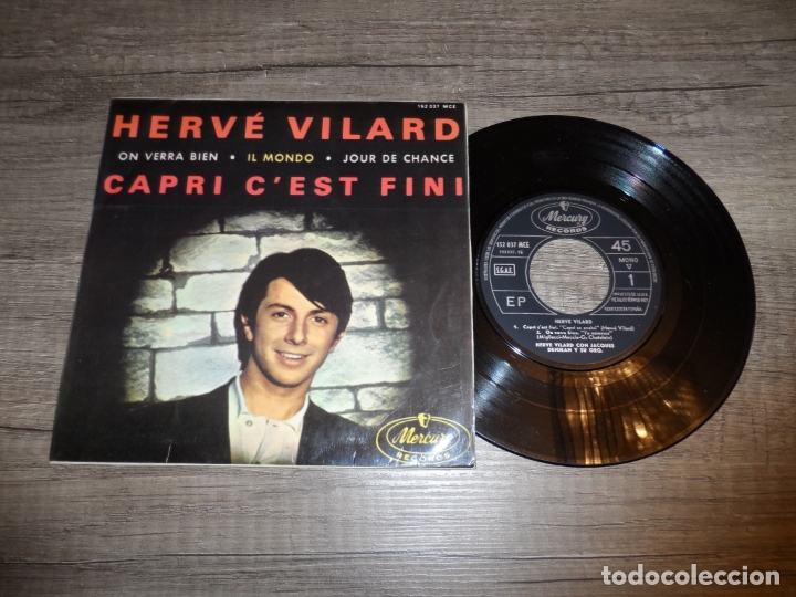 Discos de vinilo: HERV&Eacute; VILARD - CAPRI CEST FINI +3 - Foto 1