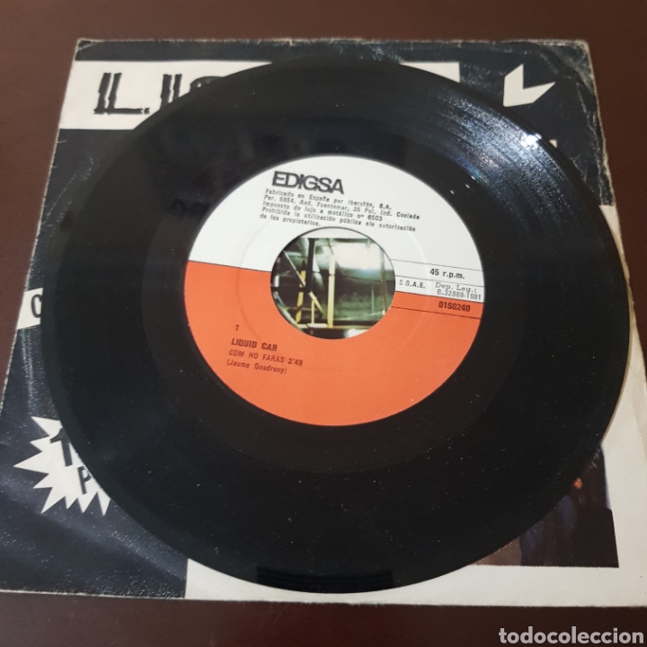 Discos de vinilo: LIQUID CAR COM HO FARAS ? BARCELONA 1981 - Foto 3