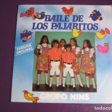 Discos de vinilo: GRUPO NINS SG CARDISC 1981 - EL BAILE DE LOS PAJARITOS +1 TVE TELEVISION - PARCHIS - REGALIZ - NUEVO. Lote 181314031