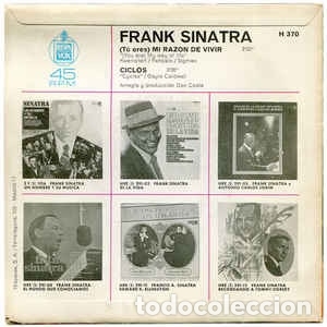 Discos de vinilo: (Tu Eres) Mi Razon De Vivir / Ciclos - Frank Sinatra - Foto 2