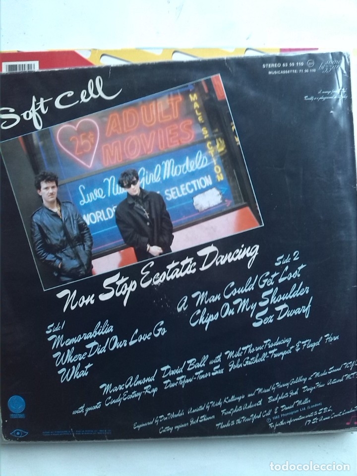 Discos de vinilo: SOFT CELL- NON STOP ECSTATIC DANCING - Foto 2