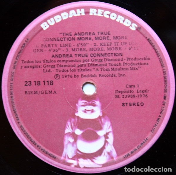 Discos de vinilo: More, More, More - Andrea True Connection - Foto 3